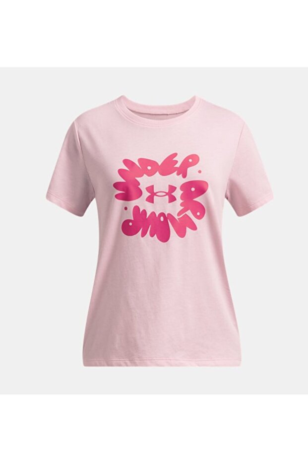 Kız Çocuk UA Bubble Wordmark T-shirt 1389765-647 - 1