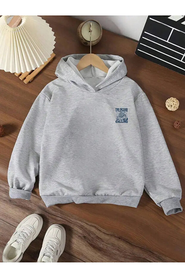 Turtle Patterned Hooded Sweatshirt - 3