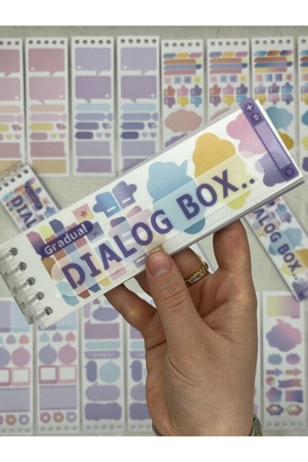20 Yaprak 278 Adet Binderli Mor Tonları İndeks/İndex Sticker/Etiket/Çıkartma/Postit/Post-it - 1