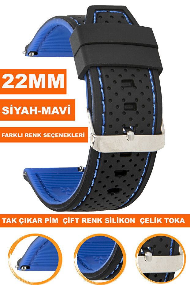 For Xiaomi Mi Watch S1-S2 Round Case Compatible 22mm Silicone Watchbands Strap A5422Mm