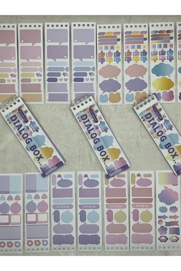 20 Yaprak 278 Adet Binderli Mor Tonları İndeks/İndex Sticker/Etiket/Çıkartma/Postit/Post-it - 2