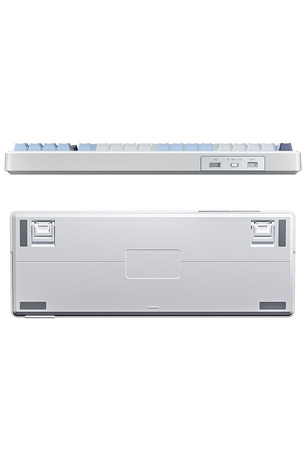 F99 3 Modlu Rgb Hot Swap Mekanik Linear Graywood V3 Switch Kablosuz Makrolu Klavye Lacivert - 8