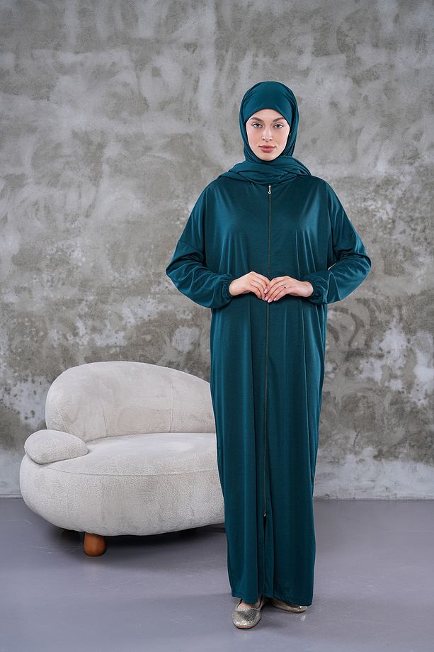Şal Model Tek Parça Namaz Elbisesi - 1