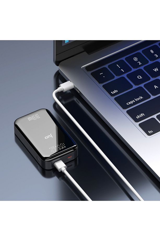 10000 Mah 33w Led Watt Amper Göstergeli Usb-a Type-c Powerbank Taşınabilir Hızlı Şarj Cihazı - 6