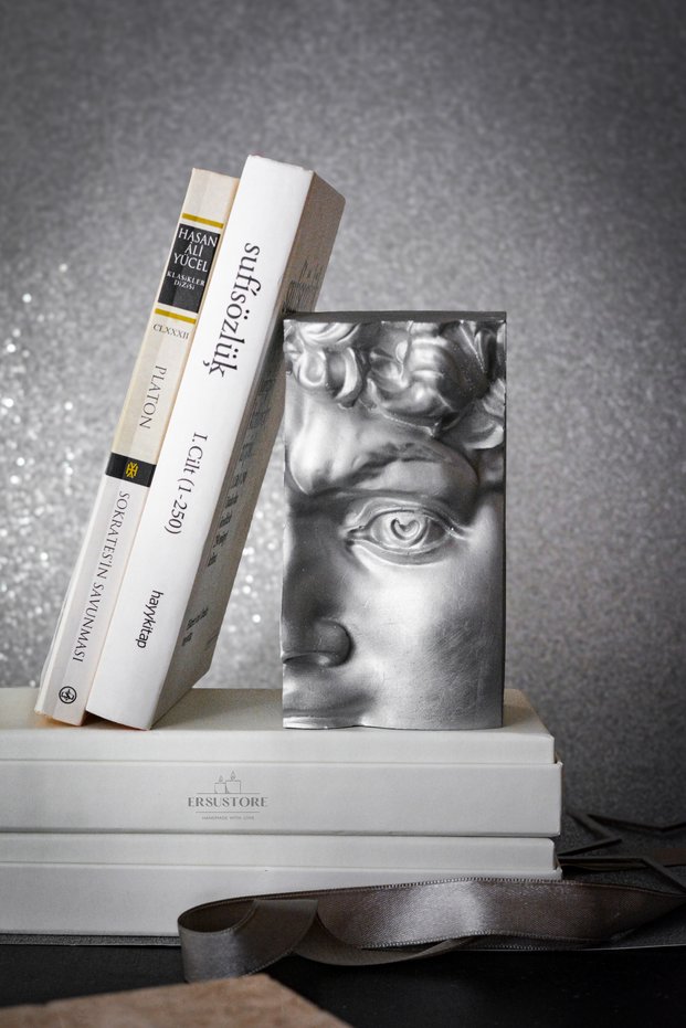 Large Size Concrete David Book Holder Book Support Gift Decorative