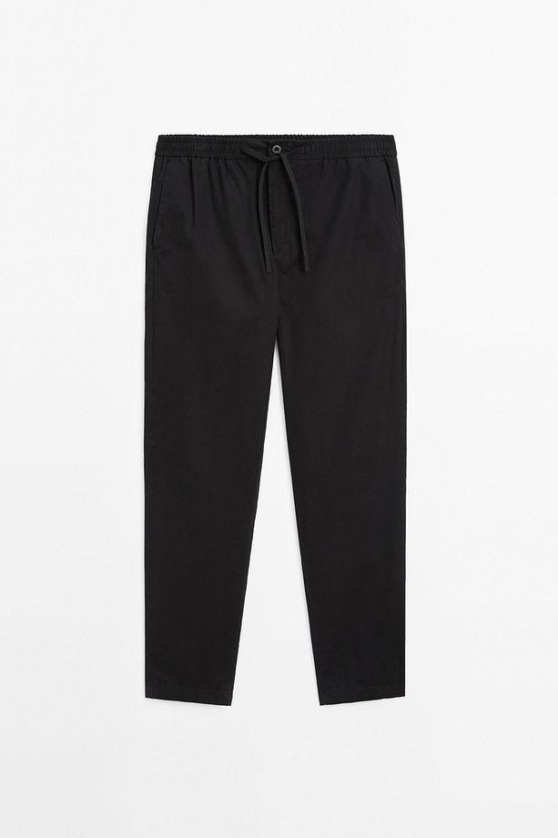 Poplin jogger pantolon - 6