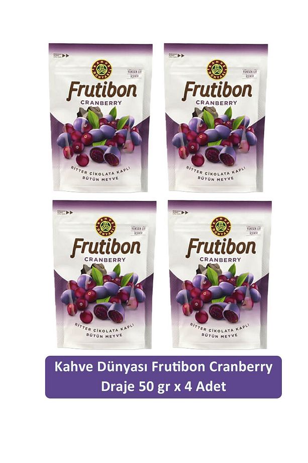 Kahve Dünyası Cranberry Frutibon 50 GR x 4 Adet - 1