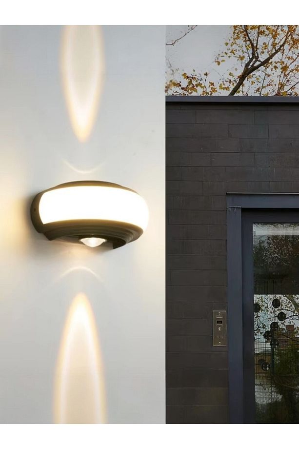 8w Dekoratif Üç Yönlü Led Aplik İç ve Dış Mekan Duvar Lambası Cata Zanzibar Gün Işığı Duvar Apliği - 1