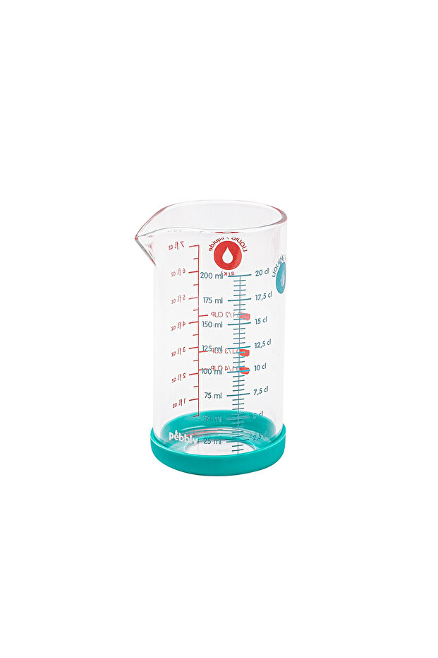 006-01-Blue Borosilicate Glass Beaker-Measuring Cup 200ml