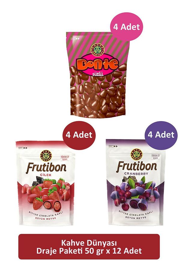 Kahve Dünyası Draje Paketi 50 GR x 12 Adet - 1