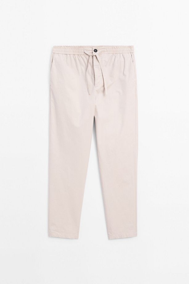 Poplin jogger pantolon - 6
