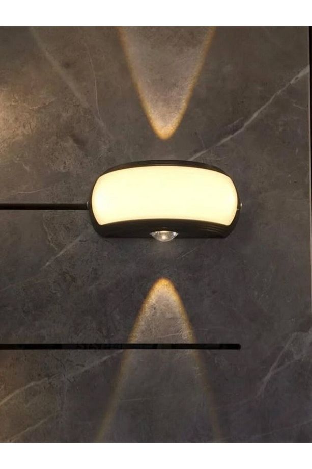 8w Dekoratif Üç Yönlü Led Aplik İç ve Dış Mekan Duvar Lambası Cata Zanzibar Gün Işığı Duvar Apliği - 2