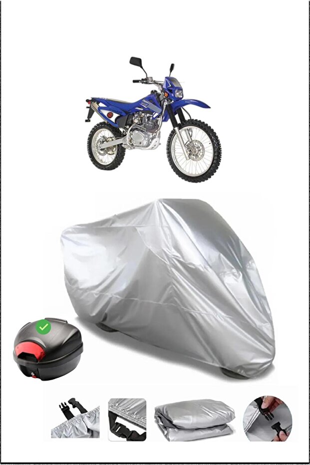 Kanuni Cross250 Rear Bag Compatible Gray Waterproof Canvas (Motorcycle)
