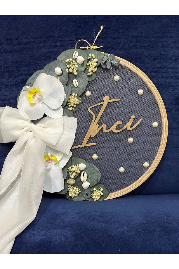 İnci Bebek Kapı Süsü Orkideli - 2