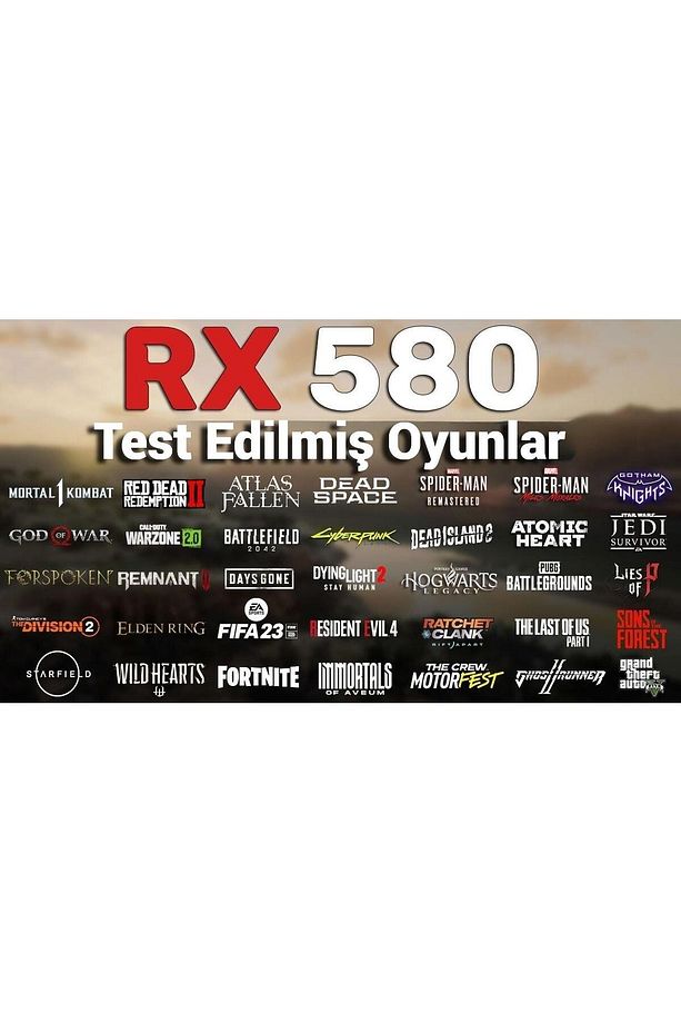 Rx580g-b Rx 580 8gb Gddr5 Pcı Exp 3.0 256bit Siyah Kasa Ekran Kartı - 6