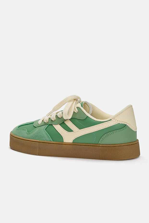 Kalın tasarımlı retro spor ayakkabı - 7