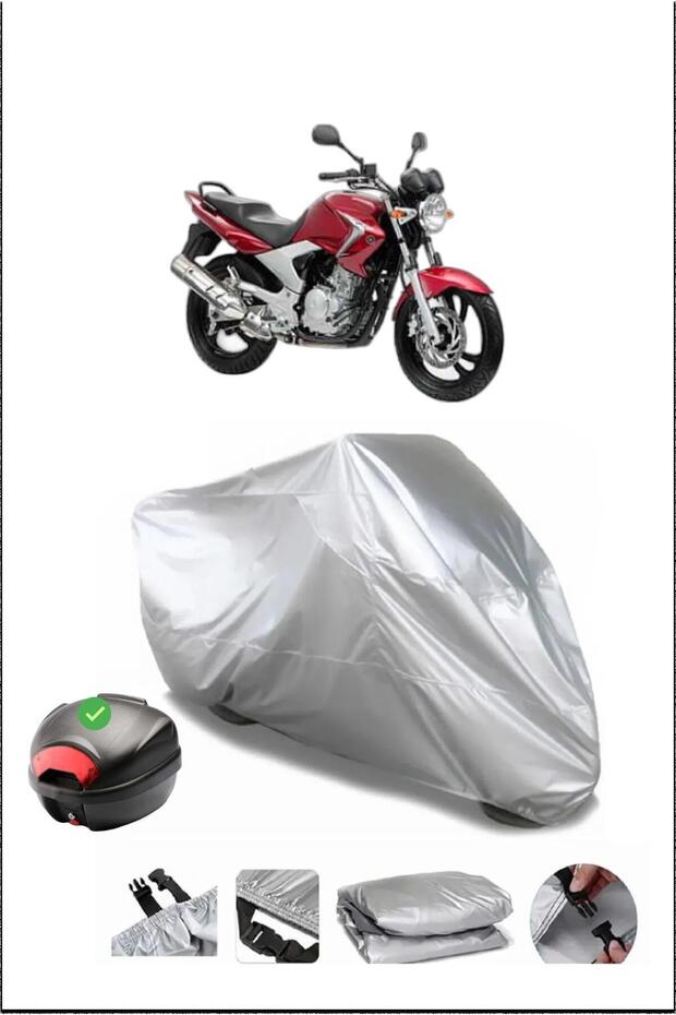 Yamaha Ybr250 Rear Bag Compatible Gray Waterproof Canvas (Motorcycle)