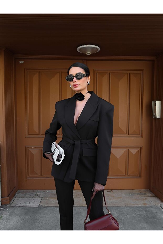 طقم بنطلون سترة مبطنة - 5