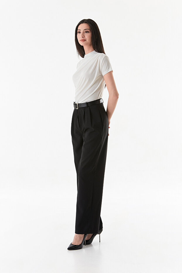 Basic Yanları Büzgülü Bluz - 6