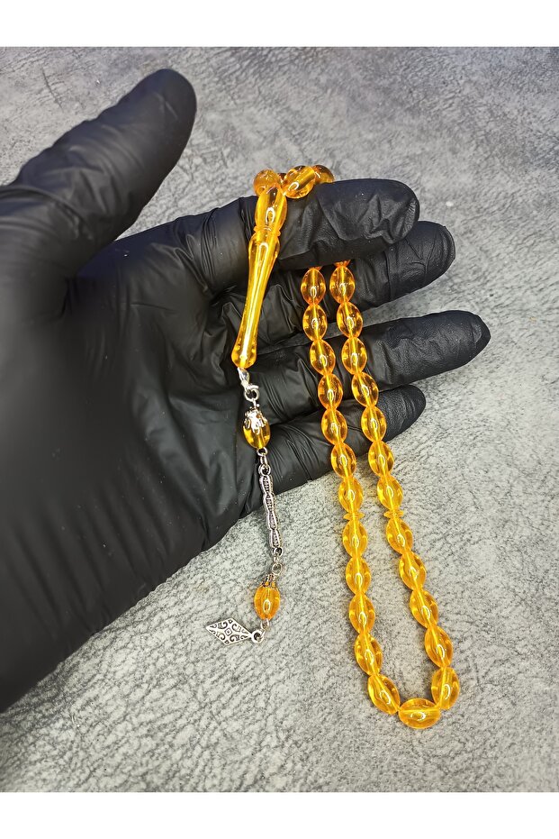 Powder Amber Prayer Beads