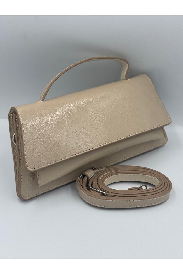 New Trend Patterned Mink Shoulder Bag - Solid Quality Leather - 1