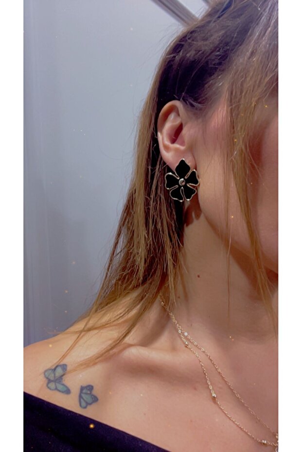 Mineli Çiçek Küpe - 2