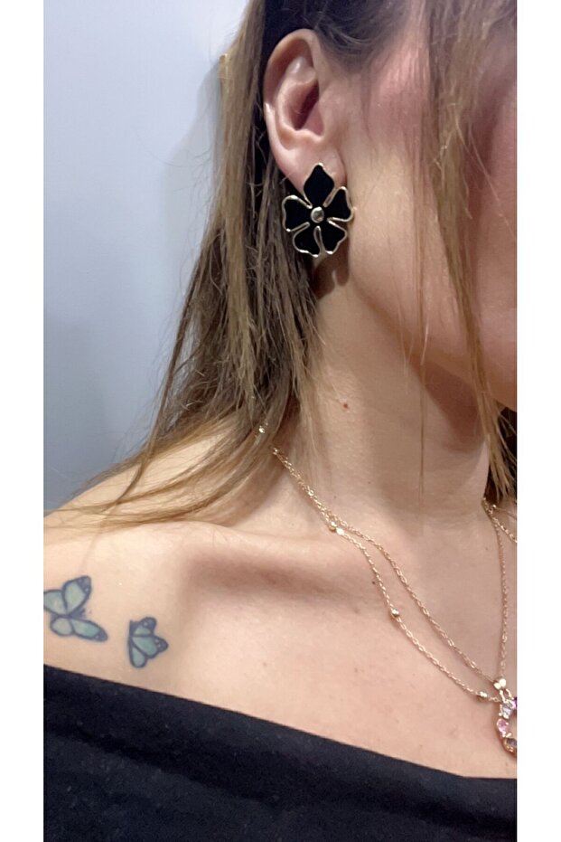 Mineli Çiçek Küpe - 4