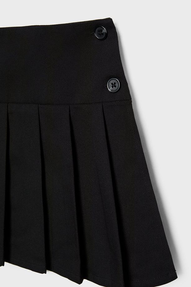 Pilili mini şort etek - 7