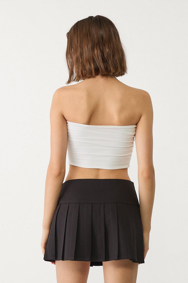 Pilili mini şort etek - 3