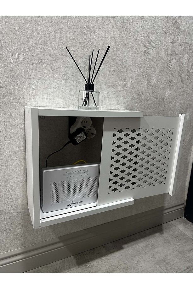 Modem Wifi Duvar Düzenleyici Modem Kutusu Elektrik Pano Çok Amaçlı Kutu Modem Pano Baklava - 1