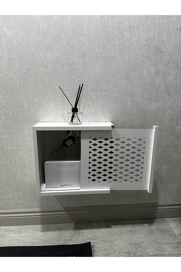 Modem Wifi Duvar Düzenleyici Modem Kutusu Elektrik Pano Çok Amaçlı Kutu Modem Pano Baklava - 8
