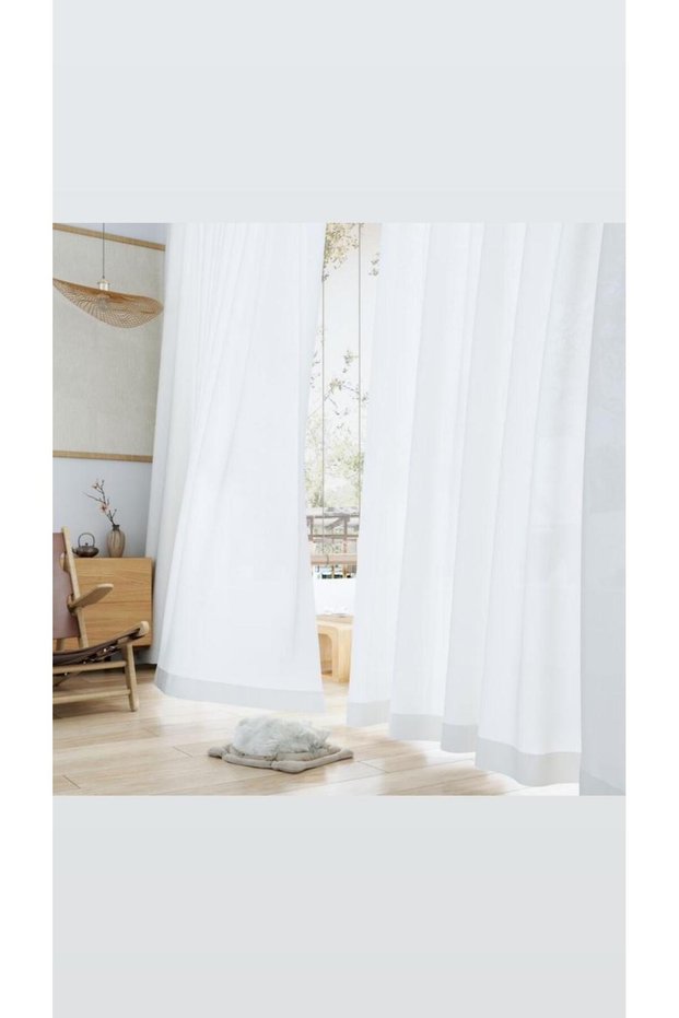 Sunshield Curtain White Color, No Wrinkles, No Ironing, Thick Fabric, Heavy Weight, with Cornice