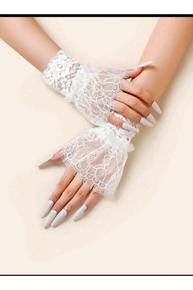 Eleva Dantel detaylı eldiven - 2
