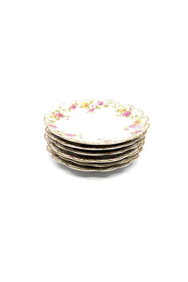 6 lı Limoges Dupont Fourdrigniers Anvers Tabak Takımı - 1