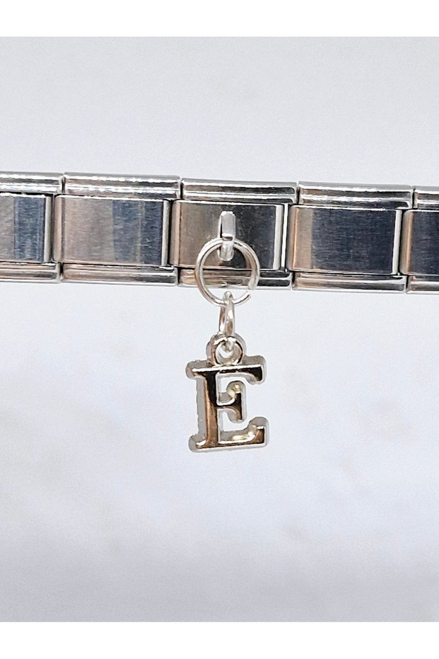 Letter E Italian Bracelet Charm 1 Piece