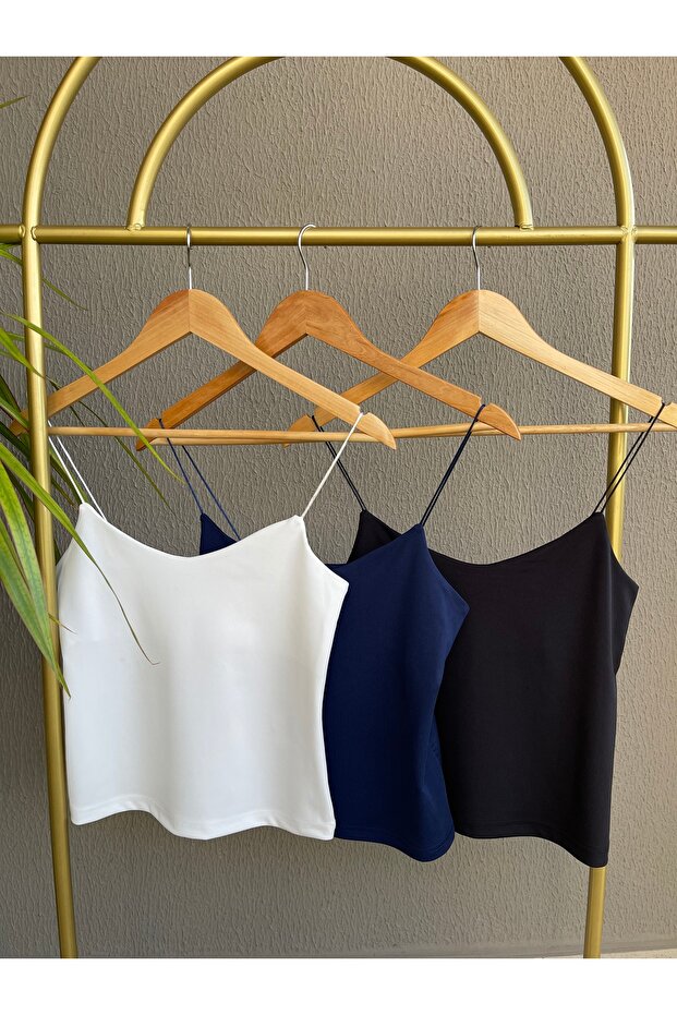 جسم قصير بدون ظهر مع أشرطة رفيعة - 4