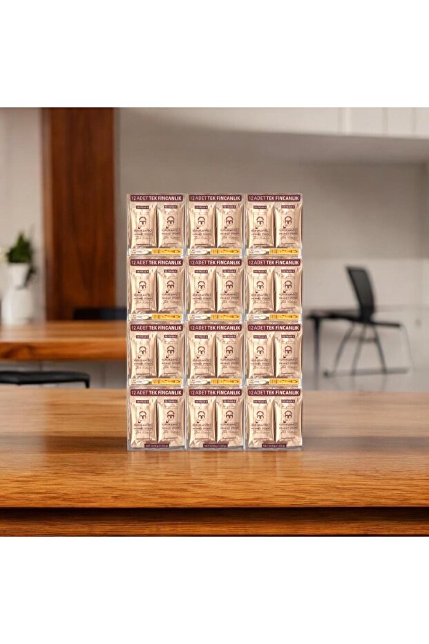 TÜRK KAHVESİ TEK TEK KULLANIMLIK PAKETLİ ÖZEL KUTUSUNDA KAHVE DAVETİYELER İÇİN UYGUNDUR. 12X6 GR - 3