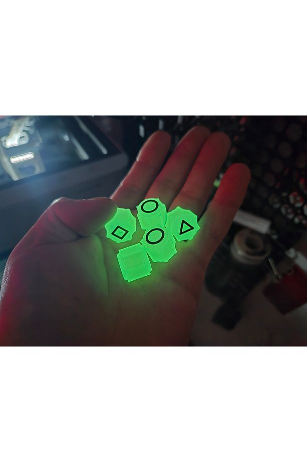 Squid Game Gonggi 5 Taş Oyun Seti Kutulu Fosforlu - 2