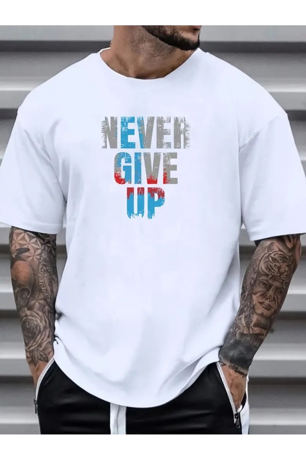 Men's Crew Neck Relaxed Fit Printed T-Shirt