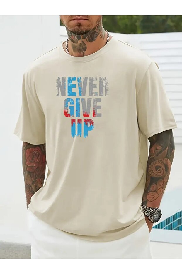 Men's Crew Neck Relaxed Fit Printed T-Shirt