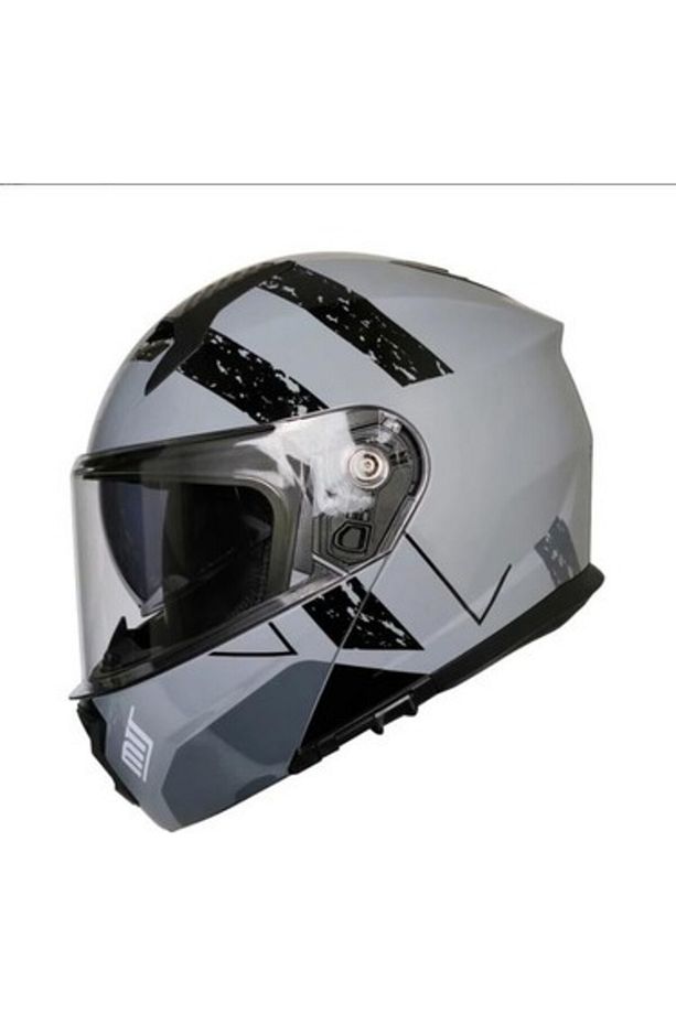 966 Wx10 Grey Çene Açılır Kask - 1