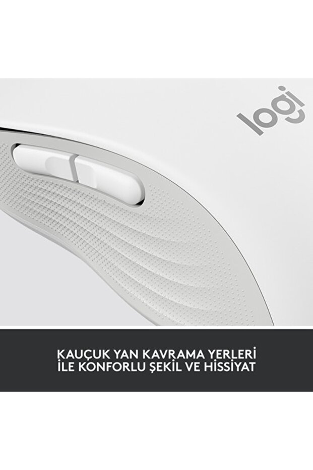 Signature M650 Küçük ve Orta Boy Sağ El Için Sessiz Kablosuz Mouse Beyaz 910-006255 - 8