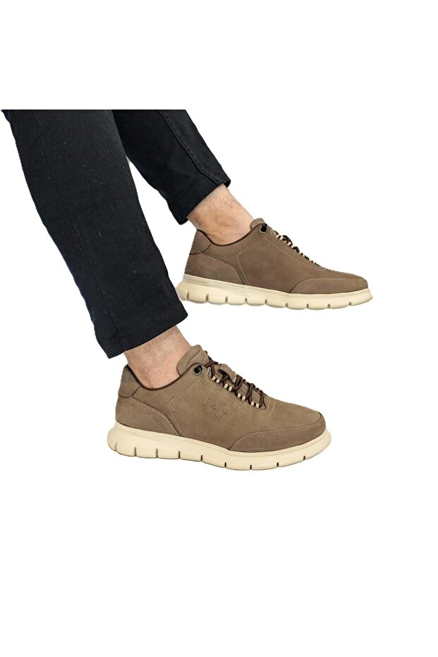 1160 Toupe Mink Genuine Leather Men's Shoes
