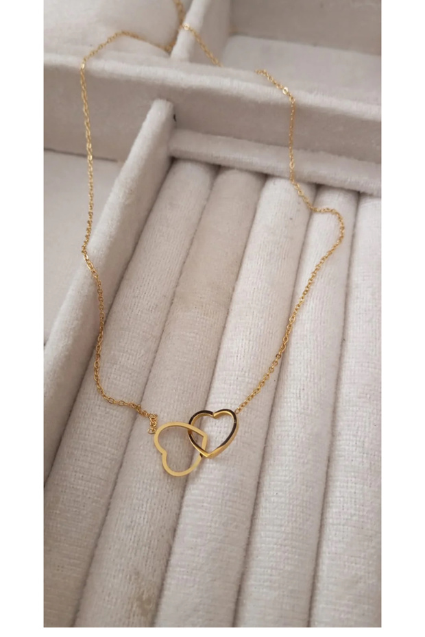 Çift Kalpli Kolye - 4