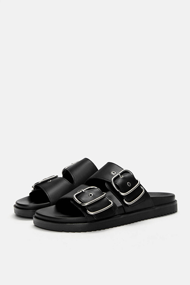 Tokalı düz terlik - 4