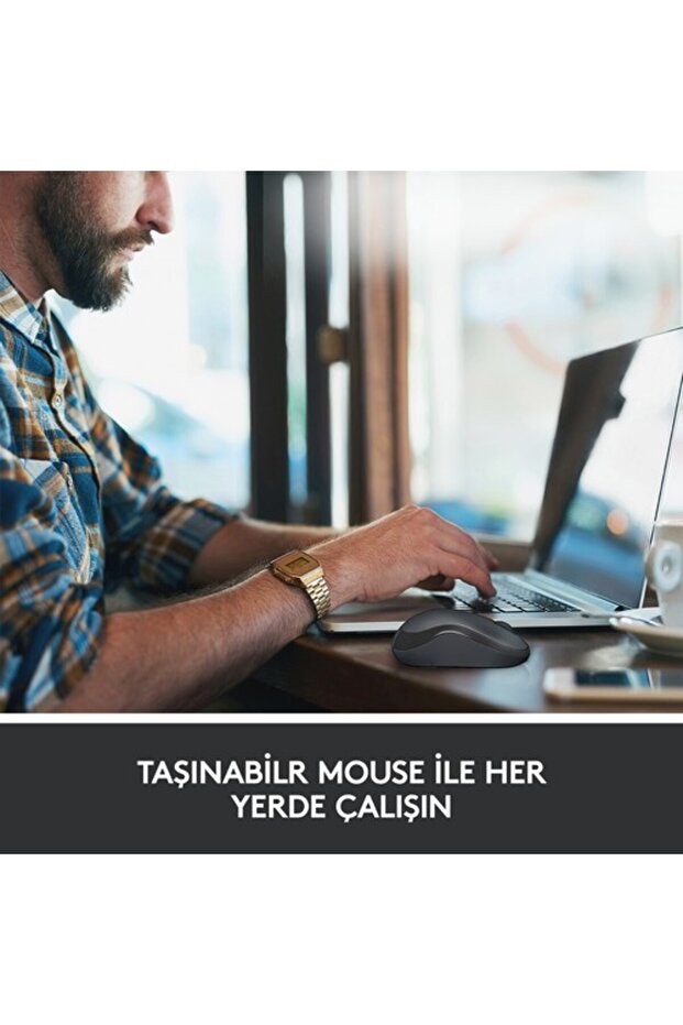 M221 Sessiz Kompakt Kablosuz Mouse Beyaz 910-006511 - 7