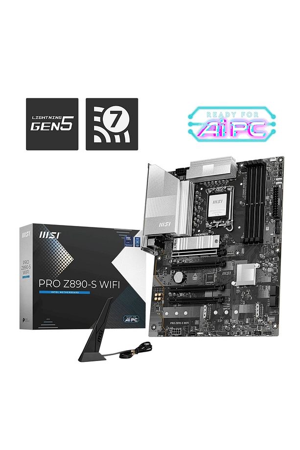 Pro Z890-s Wıfı Ddr5 8600mhz (OC) Rgb M.2 1851p Atx Anakart - 1