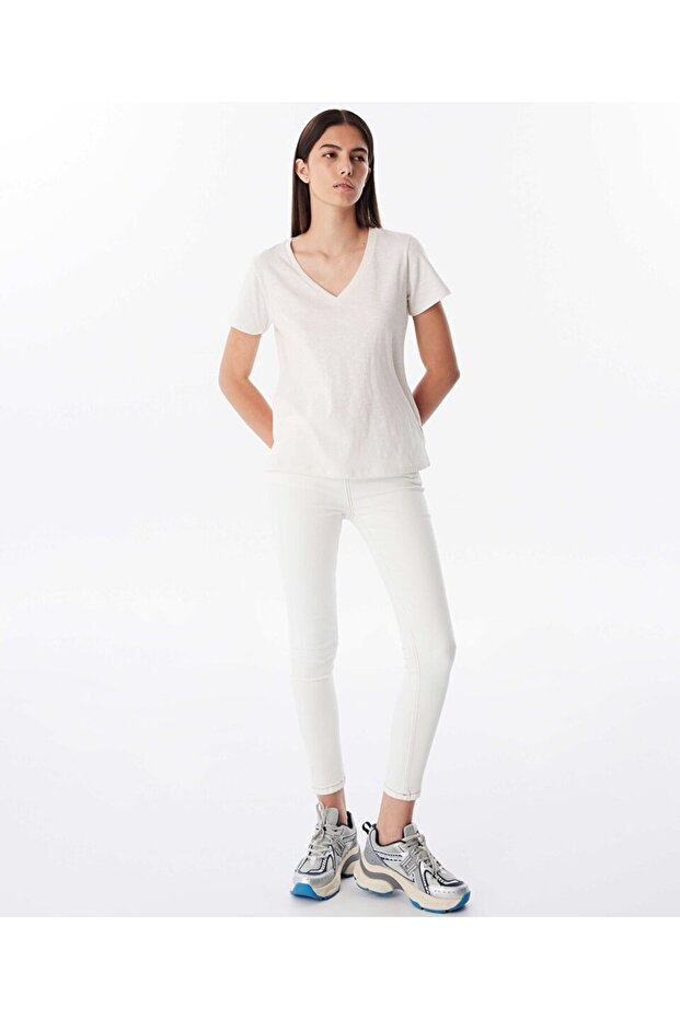 V YAKA BASIC TİŞÖRT - 4