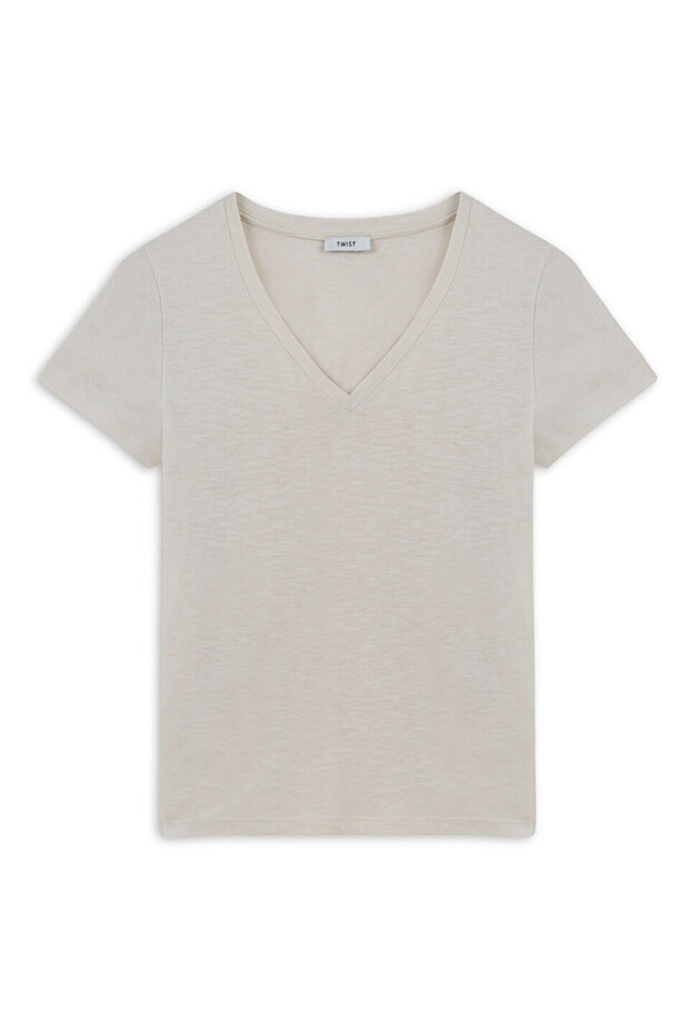 V YAKA BASIC TİŞÖRT - 1