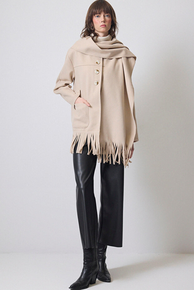 Shal Collar Coffee Jacket
